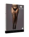 LE DeSIR GARTERBELT STOCKINGS WITH OPEN DESIGN NEGRO OSX