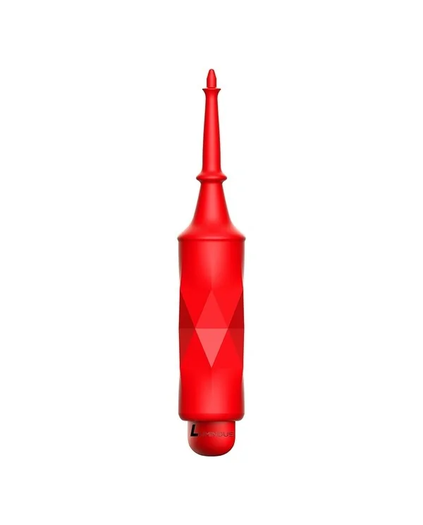 CIRCE BALA LUMINOSA ABS BULLET WITH SILICONE SLEEVE 10 VELOCIDADES ROJO