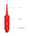 CIRCE BALA LUMINOSA ABS BULLET WITH SILICONE SLEEVE 10 VELOCIDADES ROJO