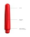 DELIA BALA VIBRADORA ABS BULLET WITH SILICONE SLEEVE 10 VELOCIDADES ROJO