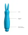 SOFIA BALA VIBRADORA ABS BULLET WITH SILICONE SLEEVE 10 VELOCIDADES TURQUESA