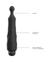 DIDO BALA VIBRADORA ABS BULLET WITH SILICONE SLEEVE 10 VELOCIDADES NEGRO