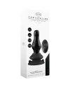 MISSY GLASS VIBRATOR WITH SUCTION CUP AND REMOTE RECARGABLE 10 VELOCIDADES NEGRO