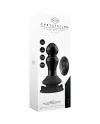 RIMLY PLUG VIBRADOR DE CRISTAL CON MANDO 10 VELOCIDADES NEGRO