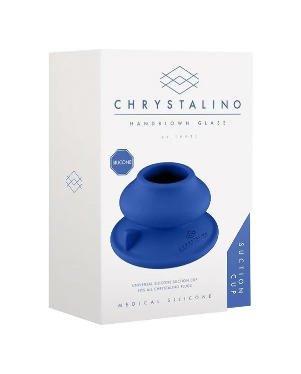 CHRYSTALINO SILICONE SUCTION CUP BLUE