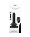 THUMBY GLASS VIBRATOR WITH SUCTION CUP AND REMOTE RECHARGEABLE 10 VELOCIDADES NEGRO