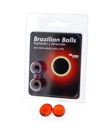 2 BRAZILIAN BALLS EXPLOSION DE AROMAS GEL EXCITANTE EFECTO CALOR Y FRIO