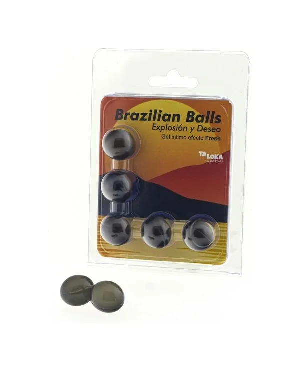 5 BRAZILIAN BALLS EXPLOSION DE AROMAS GEL EXCITANTE EFECTO FRESH