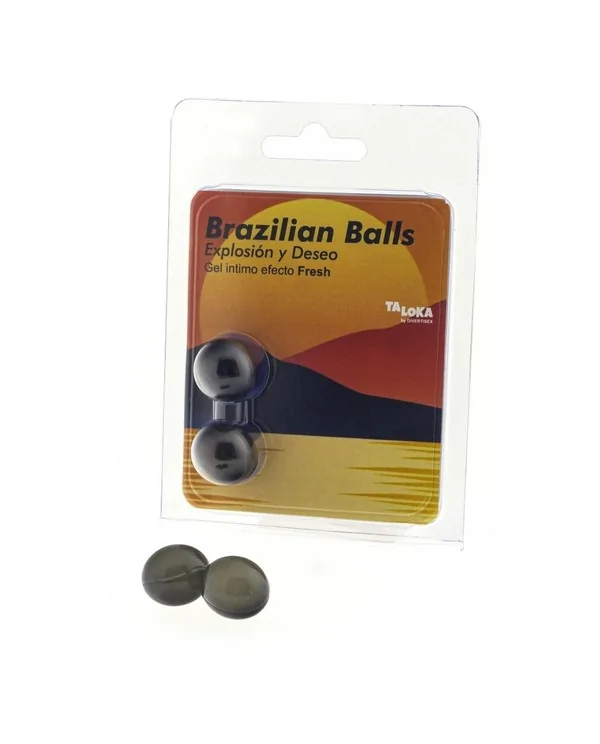 2 BBRAZILIAN BALLS EXPLOSION DE AROMAS GEL EXCITANTE EFECTO FRESH