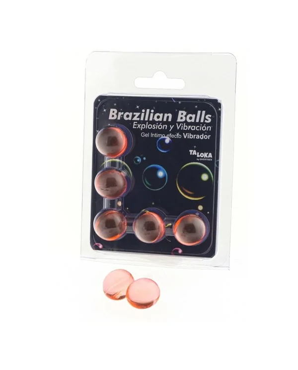 5 BRAZILIAN BALLS EXPLOSION DE AROMAS GEL EXCITANTE EFECTO VIBRACIoN