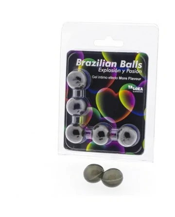 5 BRAZILIAN BALLS EXPLOSION DE AROMAS GEL EXCITANTE EFECTO MORE FLAVOUR