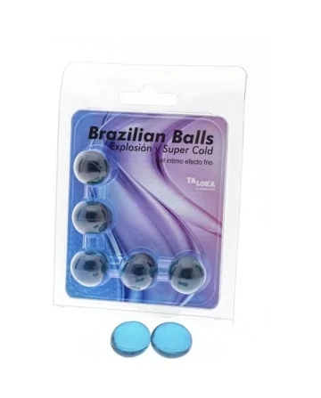 5 BRAZILIAN BALLS EXPLOSION DE AROMAS GEL EXCITANTE EFECTO FRIO