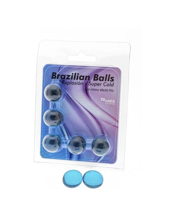 5 BRAZILIAN BALLS EXPLOSION DE AROMAS GEL EXCITANTE EFECTO FRIO