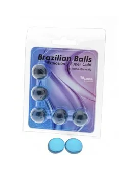 5 BRAZILIAN BALLS EXPLOSION DE AROMAS GEL EXCITANTE EFECTO FRIO