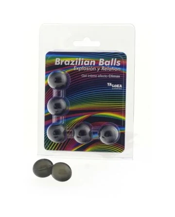 5 BRAZILIAN BALLS EXPLOSION DE AROMAS GEL EXCITANTE EFECTO CLIMAX