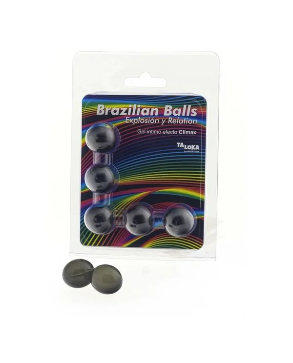 5 BRAZILIAN BALLS EXPLOSION DE AROMAS GEL EXCITANTE EFECTO CLIMAX