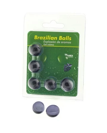 5 BRAZILIAN BALLS EXPLOSION DE AROMAS GEL INTIMO FRUTAS DEL BOSQUE