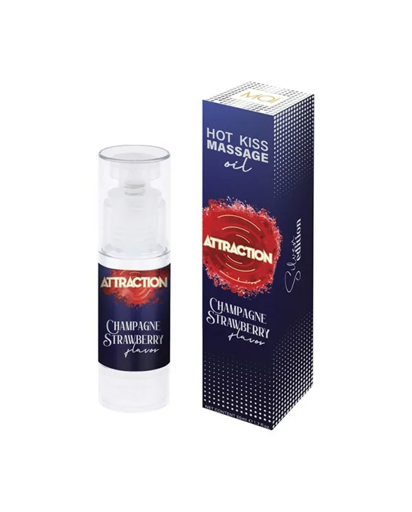 ATTRACTION ACEITE DE MASAJE FRESAS CON CHAMPAGNE 50 ML