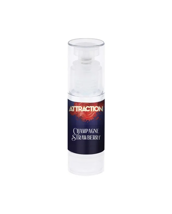 ATTRACTION LUBRICANTE SABOR FRESAS CON CHAMPAGNE 50 ML