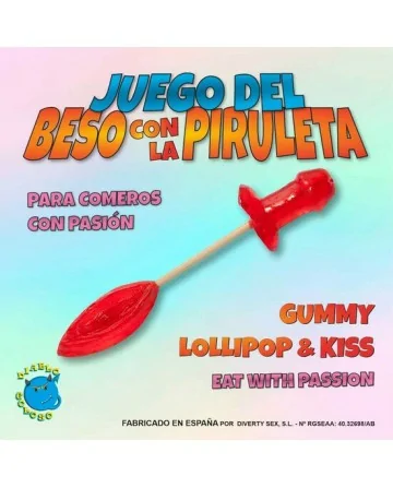 JUEGO CHUPA CHUPS DOBLE PITO Y LABIOS GOMINOLA