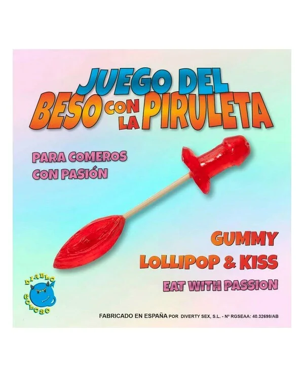 JUEGO CHUPA CHUPS DOBLE PITO Y LABIOS GOMINOLA