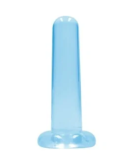 REALROCK - NON REALISTIC DILDO WITH SUCTION CUP - 5,3/ 13,5 CM - AZUL TRANSPARENTE