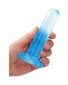 REALROCK NON REALISTIC DILDO WITH SUCTION CUP 53 135 CM AZUL TRANSPARENTE