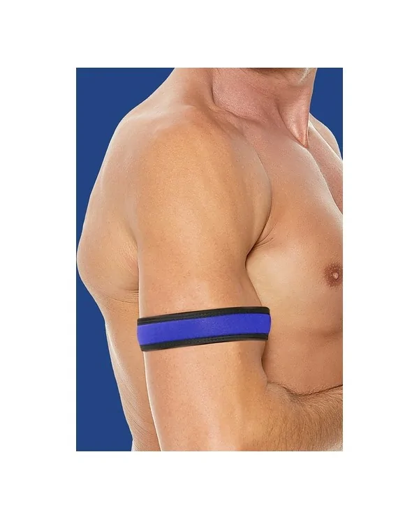 OUCH PUPPY PLAY NEOPRENE ARMBANDS AZUL