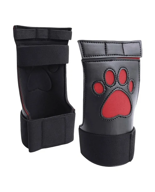 OUCH PUPPY PLAY PUPPY PAW GUANTES NEOPRENO ROJO