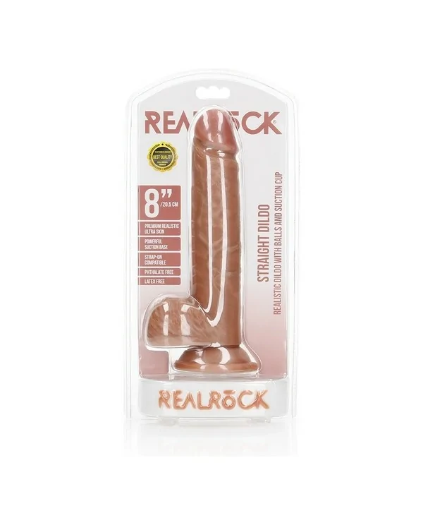 REALROCK PENE REALiSTICO CON TESTiCULOS 8 205 CM