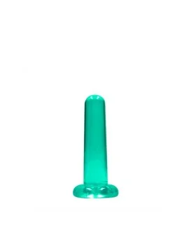 REALROCK - NON REALISTIC DILDO WITH SUCTION CUP - 5,3/ 13,5 CM - TURQUESA