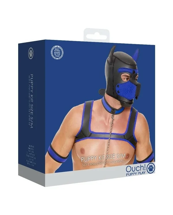 OUCH PUPPY PLAY PUPPY KIT NEOPRENO AZUL