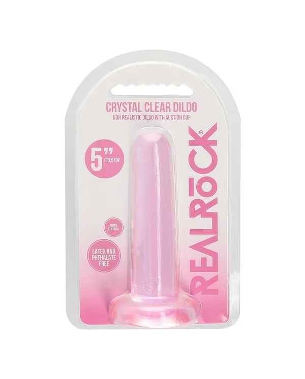 REALROCK NON REALISTIC DILDO WITH SUCTION CUP 53 135 CM ROSA