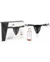 BRAZILIAN PANTY NEGRO SLIDING GEL DE FRESA