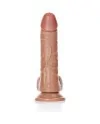 REALROCK PENE REALiSTICO CURVADO CON TESTiSCULOS Y VENTOSA 6 155 CM