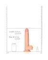 REALROCK PENE REALiSTICO CON TESTiCULOS Y VENTOSA 11 28 CM