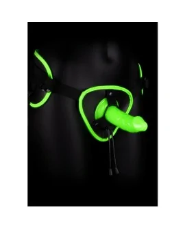 OUCH! - ARNÉS CON STRAP-ON Y BRILLO EN LA OSCURIDAD - GLOW IN THE DARK