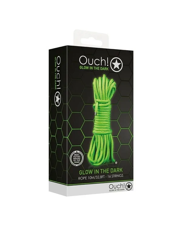 OUCH CUERDA COLOR VERDE NEoN 10M 16 STRINGS GLOW IN THE DARK