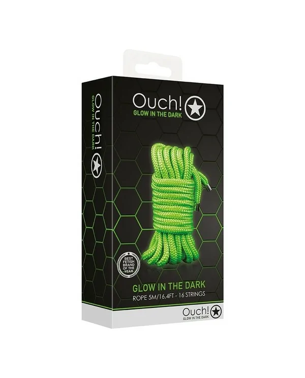 OUCH CUERDA COLOR VERDE NEoN 5M 16 STRINGS GLOW IN THE DARK