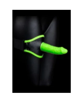 OUCH! - ARNÉS CON STRAP-ON PARA MUSLO - GLOW IN THE DARK