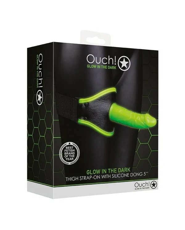 OUCH ARNeS CON STRAP ON PARA MUSLO GLOW IN THE DARK