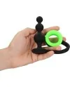 OUCH ANILLO PARA EL PENE CON PLUG ANAL GLOW IN THE DARK