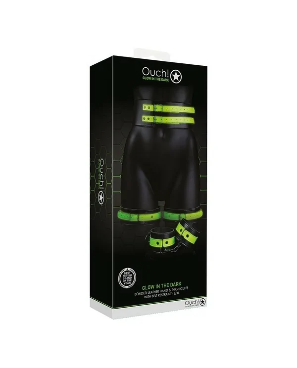 OUCH CORREAS PARA MUSLOS CINTURoN GLOW IN THE DARK