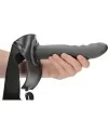 OUCH STRAP ON CURVO TEXTURIZADO 8 20 CM METALIZADO