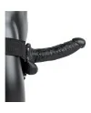 REALROCK CORREA HUECA CON TESTiCULOS 7 18 CM NEGRO