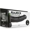 REALROCK STRAP ON HUECO VIBRATORIO CON TESTiCULOS 7 18 CM NEGRO