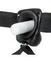 REALROCK STRAP ON HUECO VIBRATORIO CON TESTiCULOS 7 18 CM NEGRO