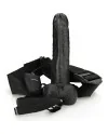 REALROCK STRAP ON HUECO VIBRATORIO CON TESTiCULOS 7 18 CM NEGRO