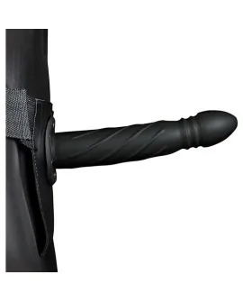 OUCH!-STRAP-ON HUECO TRENZADO - 8 / 20 CM-NEGRO