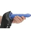 OUCH STRAP ON HUECO TRENZADO 8 20 CM AZUL METALIZADO